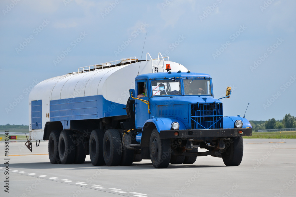 Airport tanker truck Stock Photo | Adobe Stock