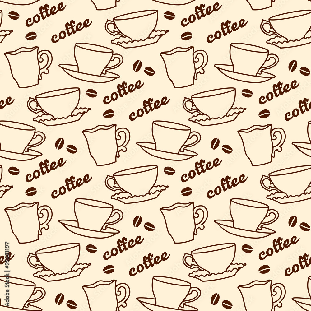 Coffee seamless pattern Coffee seamless pattern