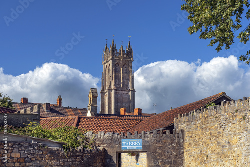 Glastonbury Abbey and Church of St John the Baptist, Somerset, England photo