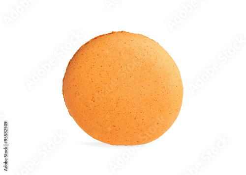 Tasty macaroon isolated on a white background