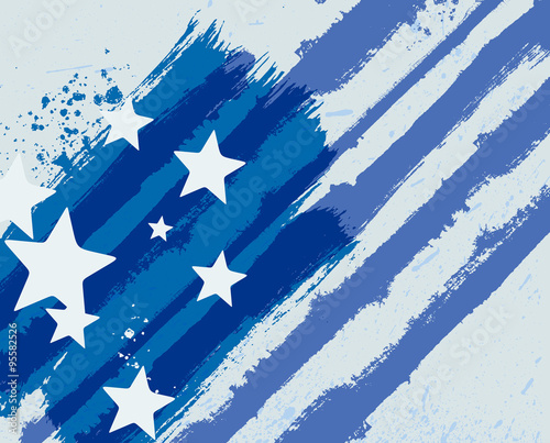 American flag styled abstract grunge background