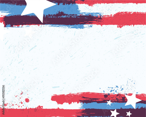 American flag styled abstract grunge background