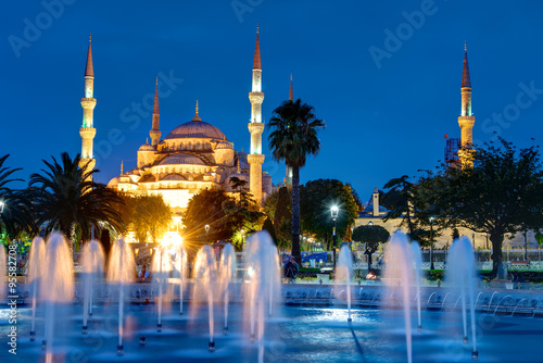 Photography The Blue Mosque in Istanbul at dawn