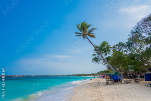 Beautiful Playa Blanca or White beach close to Cartagena, Colombia © Fotos 593