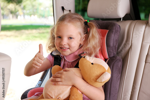 Beautiful happy girl with t...