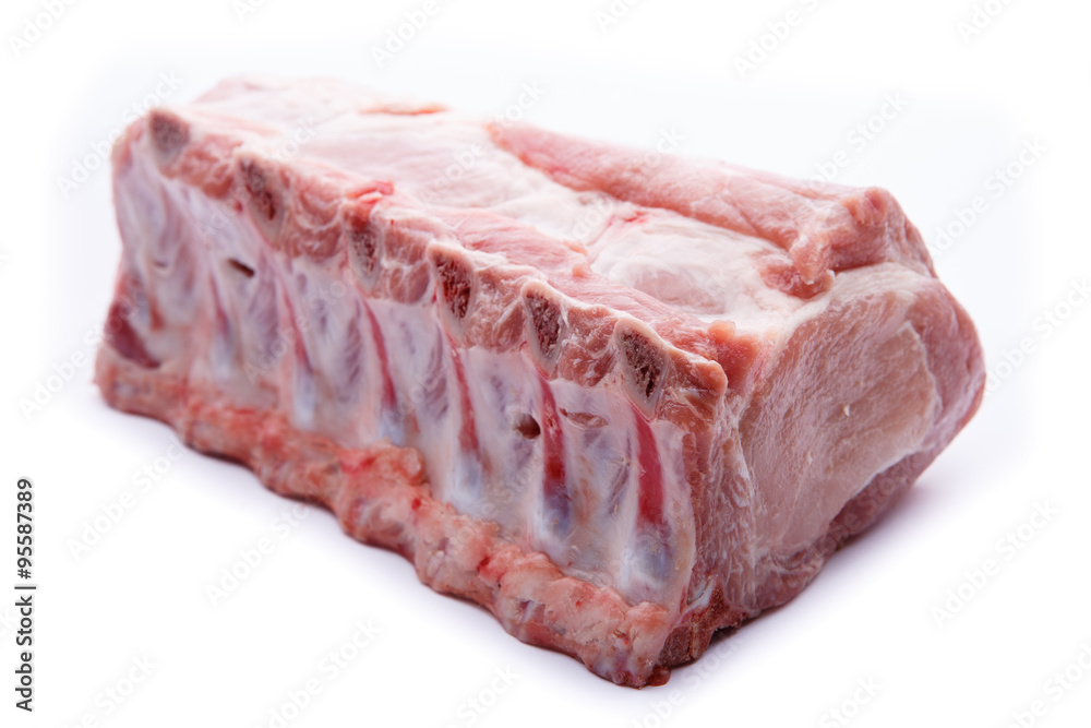 Fresh raw meat isolated on white background Fresh raw meat isolated on white background