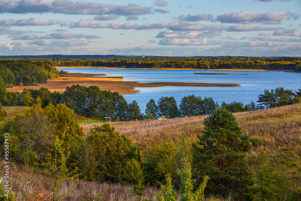 Evening in Braslau lakes national park, Belarus
