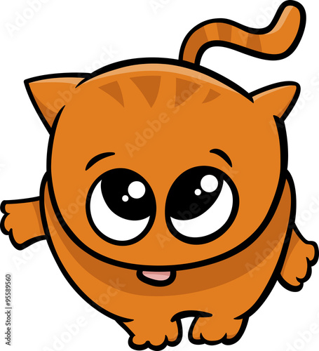 cute little cat cartoon