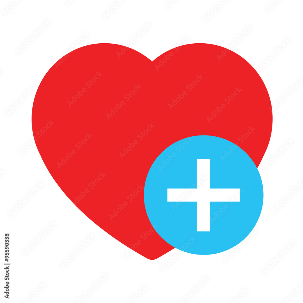 Icon of red heart sign with plus depicting Add to favorites icon Icon of red heart sign with plus depicting Add to favorites icon