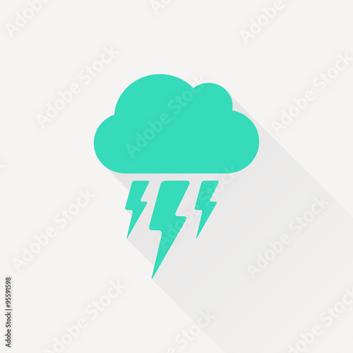 Vector flash icon. Epsgreen0 