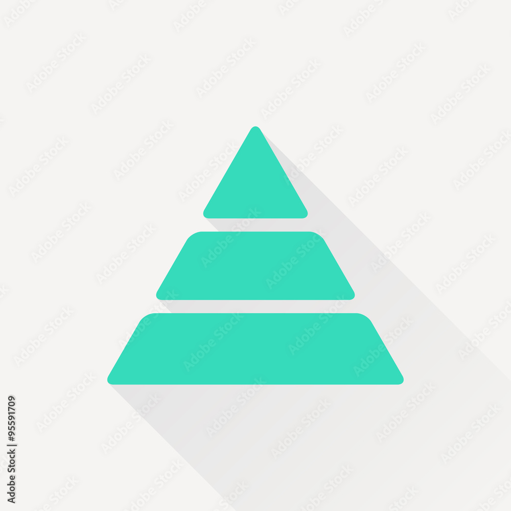 Vector pyramid icon 