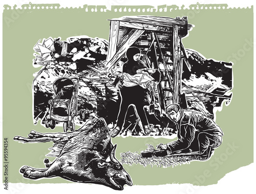 Do not forget where once was the Judea - vector illustration