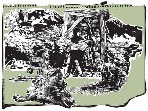 Do not forget where once was the Judea - vector illustration