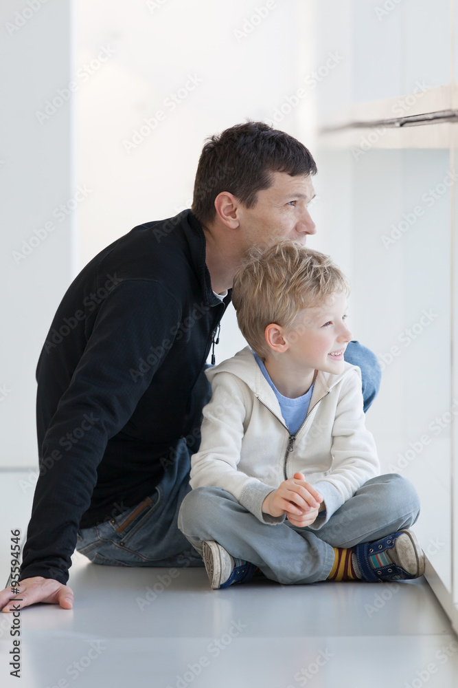 Fototapeta premium family in airport
