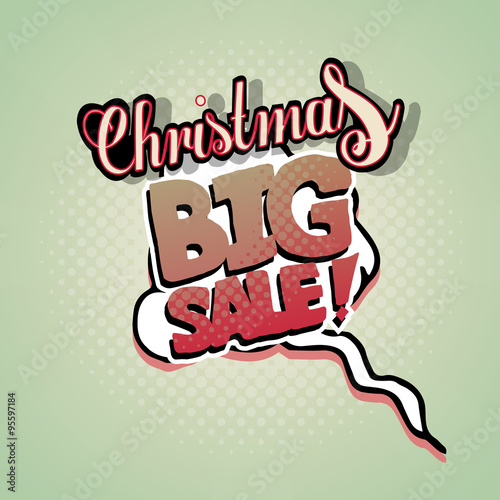 Christmas sale illustration over texture color background