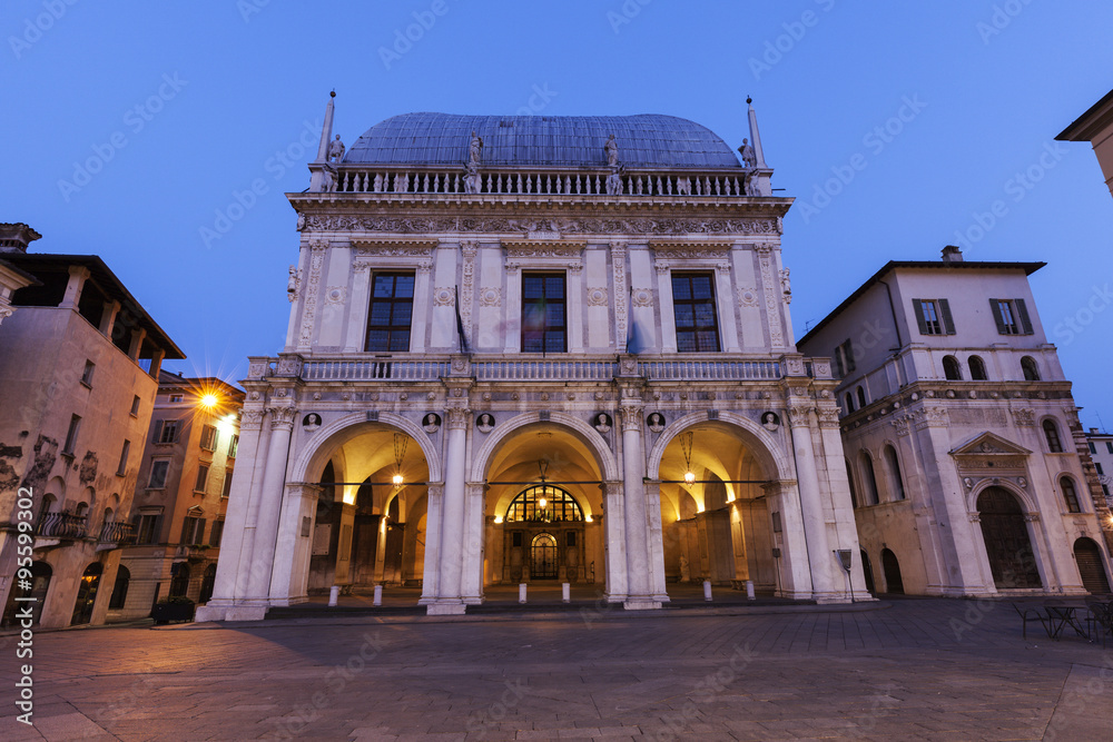 La Loggia (Town Hall) in Brescia,