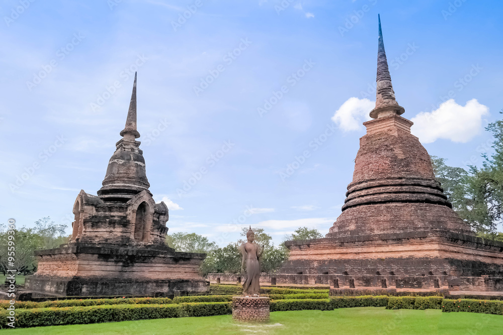 ancient pagodas in historical park