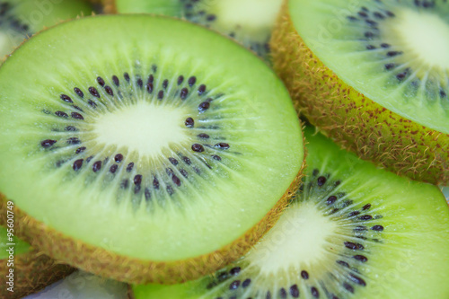 beautiful kiwi fruit slices background