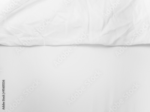 white bed sheets