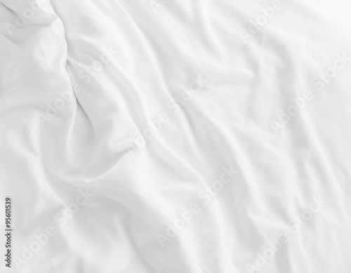 white bed sheets photo