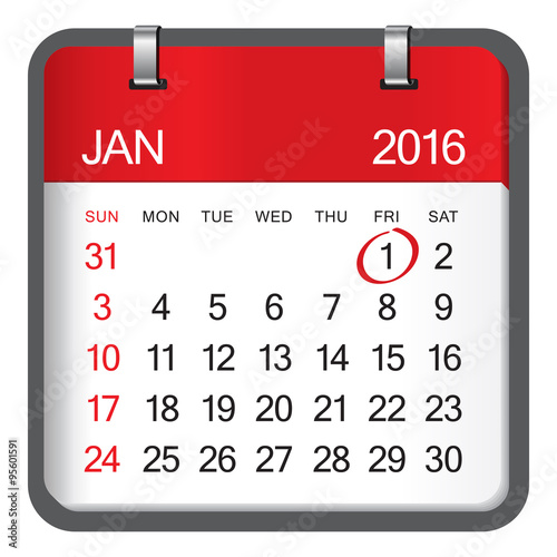 January calendar