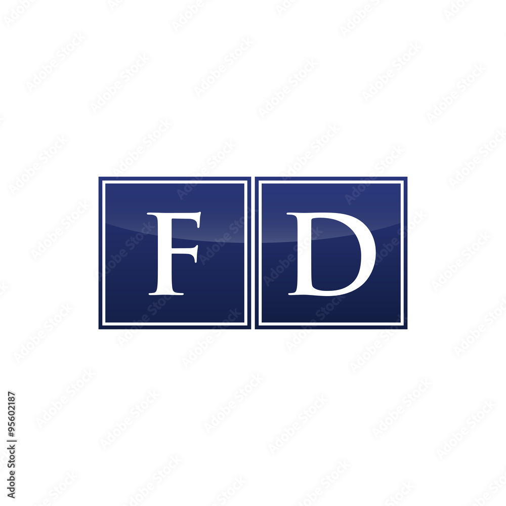 Letter Initial Logo FD