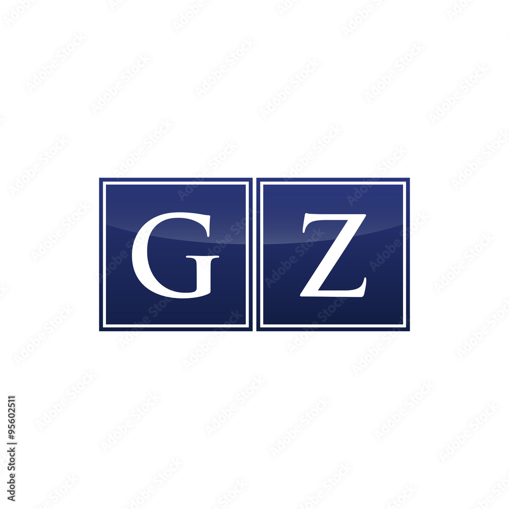 Letter Initial Logo GZ Letter Initial Logo GZ