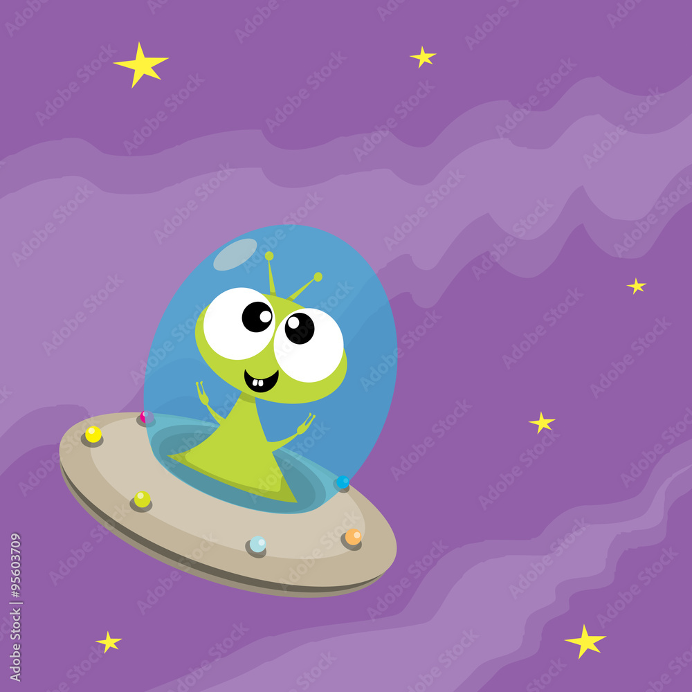 ufo. alien vector. flying saucer ufo. alien vector. flying saucer