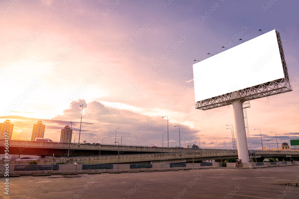 large Blank billboard ready for new advertisement