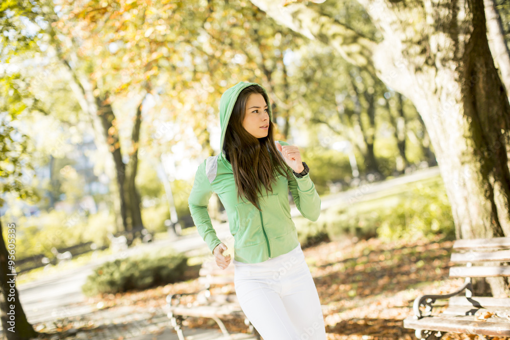 Young woman running Young woman running