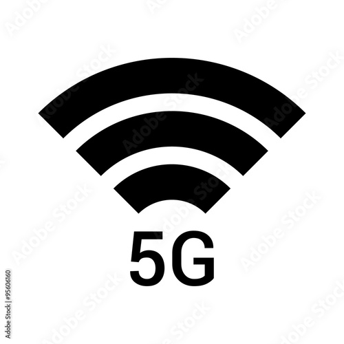 5g (5th generation) wireless network signal icon