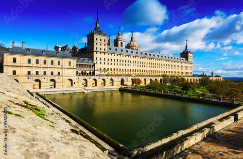 El Escorial.  Royal Palace in  november day