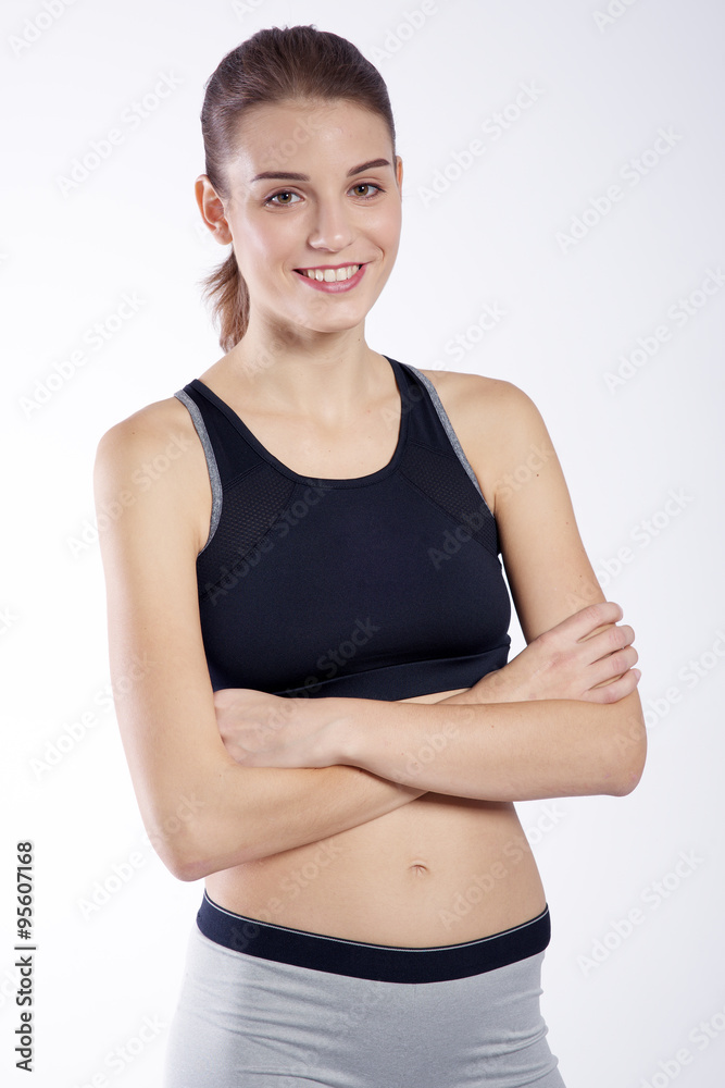 Portrait athletic girl Portrait athletic girl
