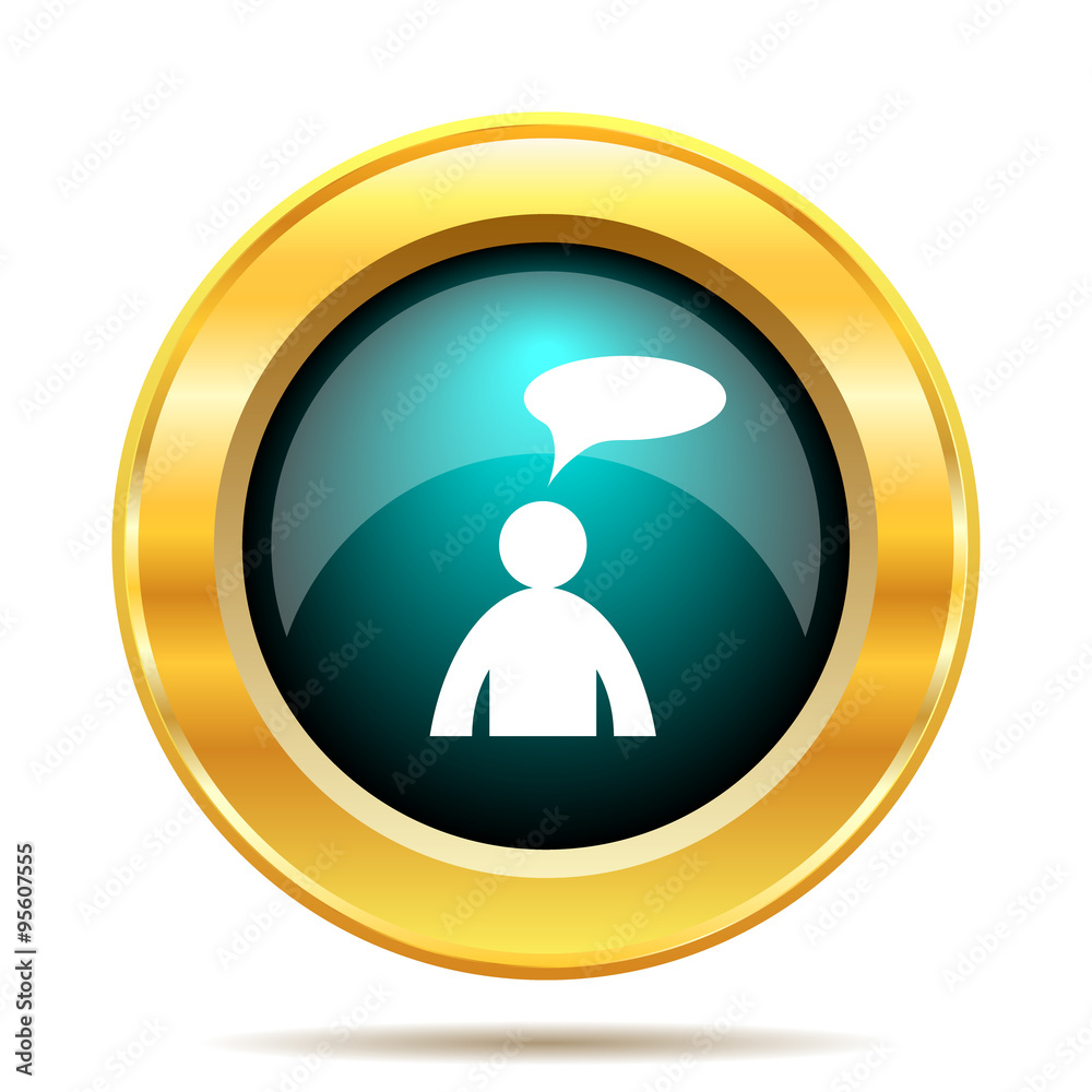 Comments icon - man with bubble Comments icon - man with bubble