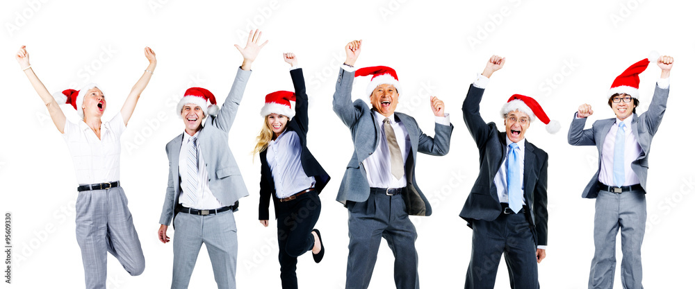 Obraz premium Business People Friendship Celebration Christmas Concept