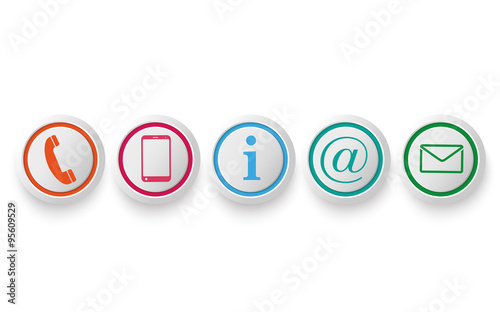 Contact Us Circle Buttons