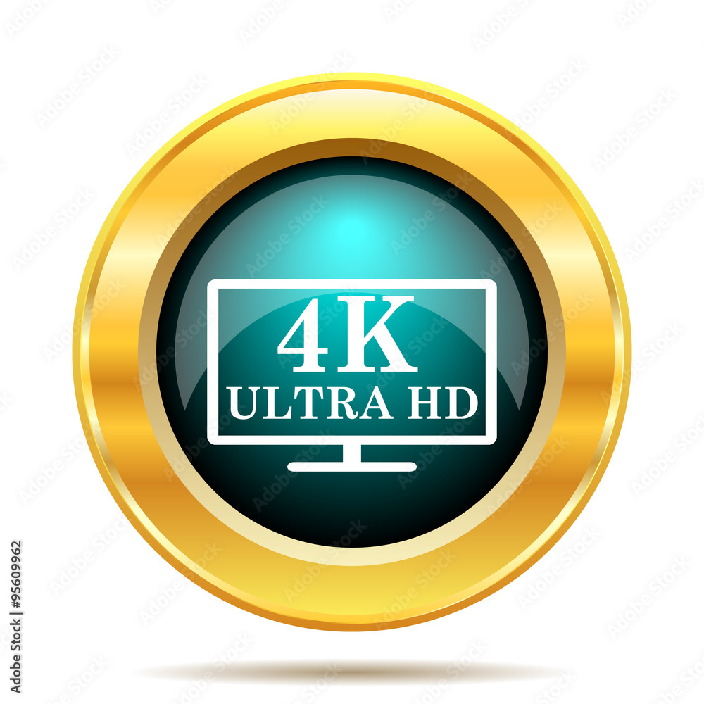 4K ultra HD icon Stock Illustration | Adobe Stock