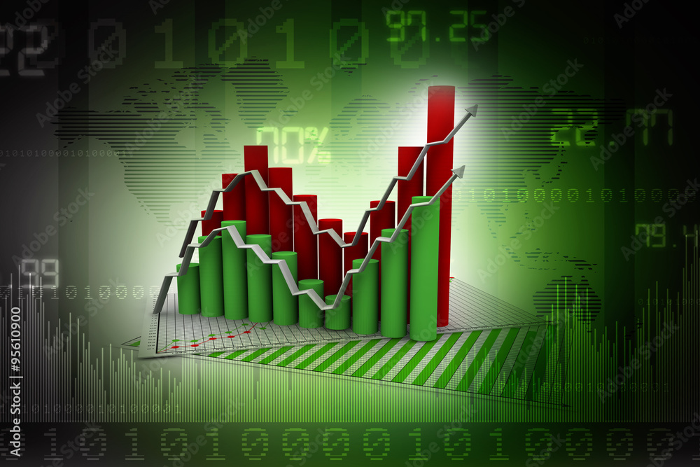 Fototapeta premium Business graph