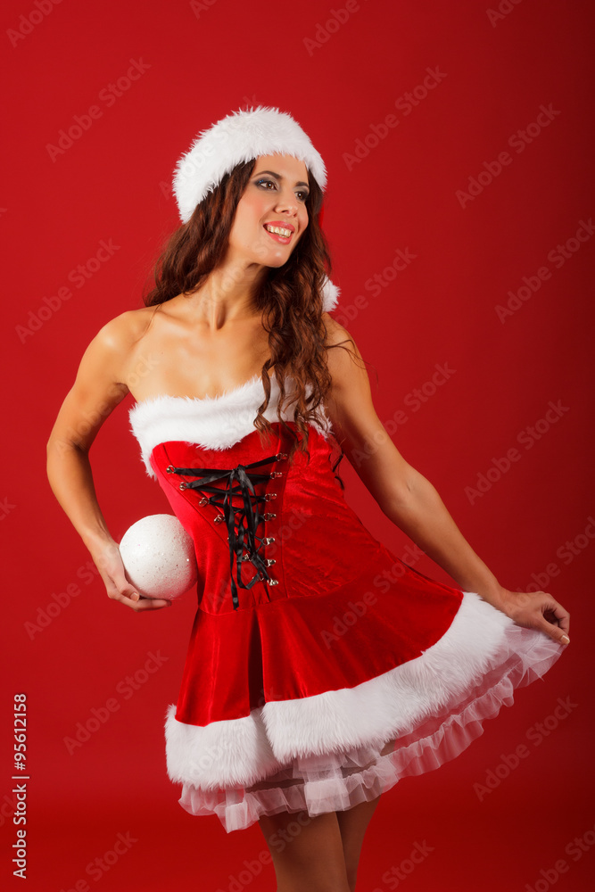Beautiful Christmas woman Beautiful Christmas woman