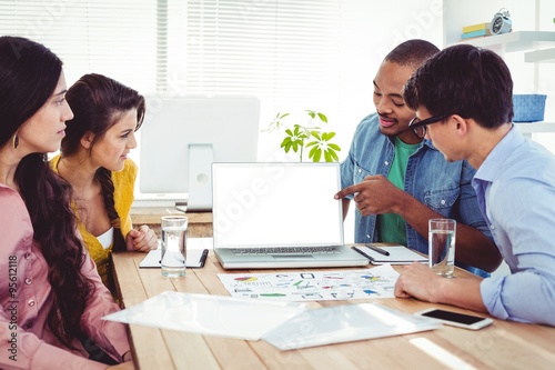 Young creative team having a meeting