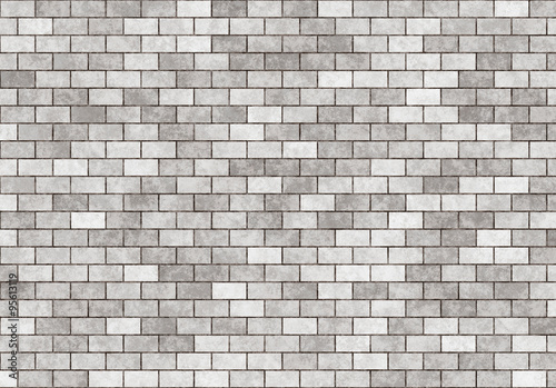 hi-res grey small brick wall pattern