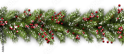 Card with fir branches.