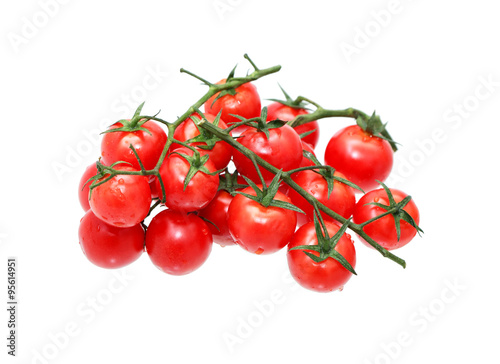 Cherry Tomatoes On White