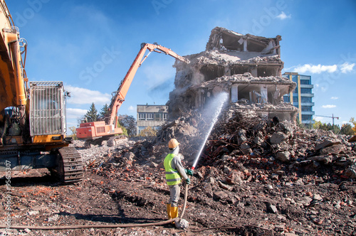 Demolition of buildings in urban