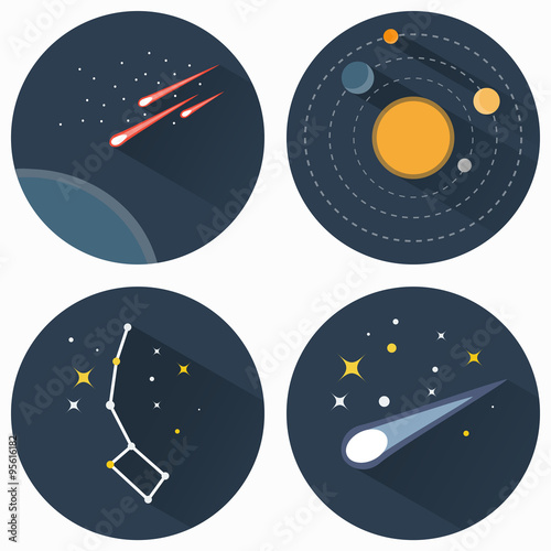 Stars constellations icons