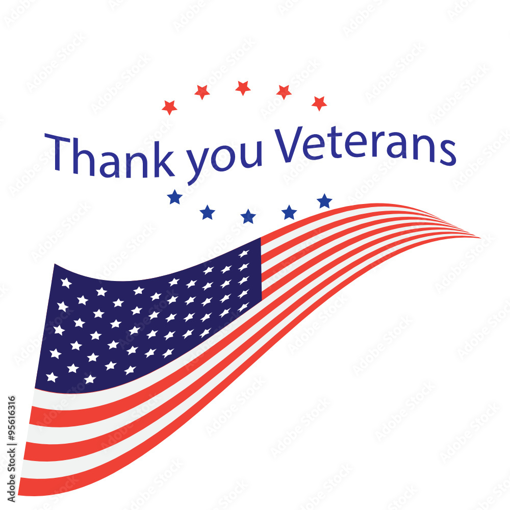 thank you veterans Stock Vector | Adobe Stock