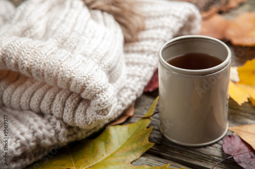 Wallpaper Mural Warm clothes and a cup of tea Torontodigital.ca