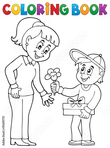Coloring book Mothers Day theme 2