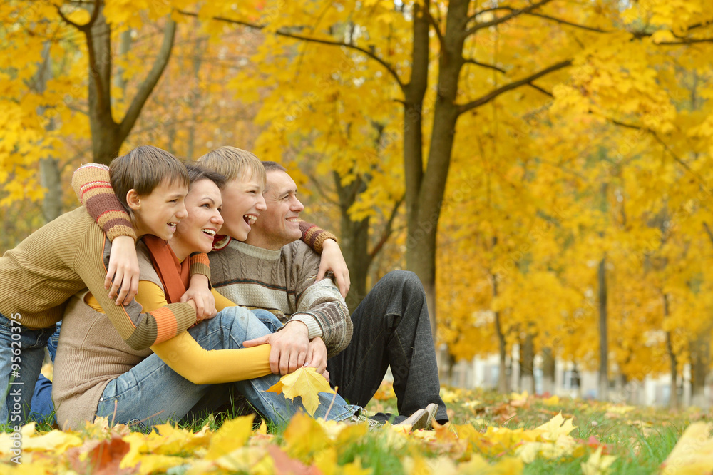 family of four people family of four people