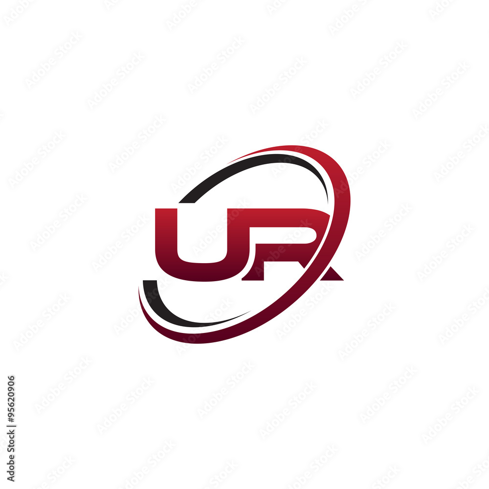 Modern Initial Logo Circle UR Modern Initial Logo Circle UR